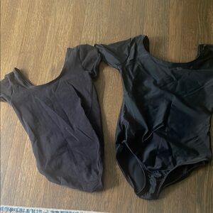 Black Kids One Piece Leotard